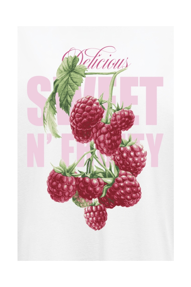 ONLROSIE S/S OVERSIZE TEE CS JRS 15369746 BRIGHT WHITE/SWEET N FRUITY